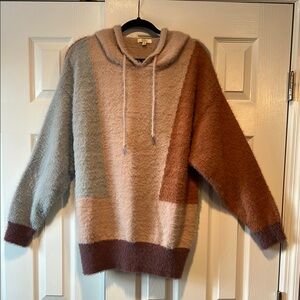 Kori Color Block Fuzzy Hoodie
